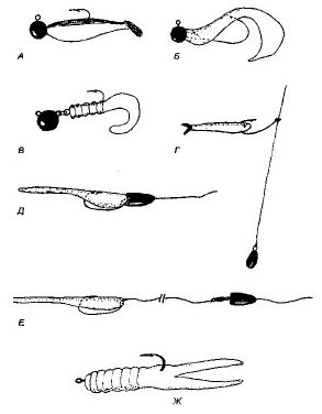 Джиг оснастка незацепляйка. Оснастка спиннинга вертушкой схема. Схемы монтажей силиконовых приманок. Схема джиг головка оснастка. Проводка спиннингом.